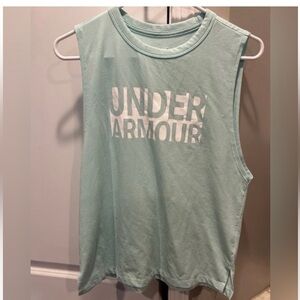 Women’s Under Armour Light Blue Muscle Tank Top Medium